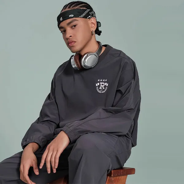 Reebok Sweatshirt Unisex Charcoal Black-3