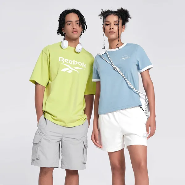 Reebok T Shirts Unisex Green-3
