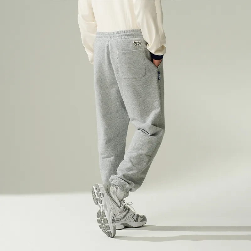 Reebok Knitted Sports Pants Unisex Light Heather Gray-3