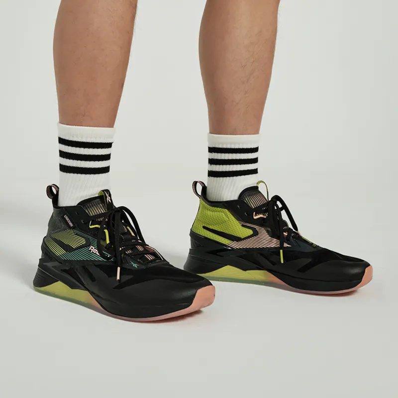 Reebok NANO UNKNWN Cushioning Anti Slip And Wear Resistant Low Top Training Shoes Unisex Black Green-6