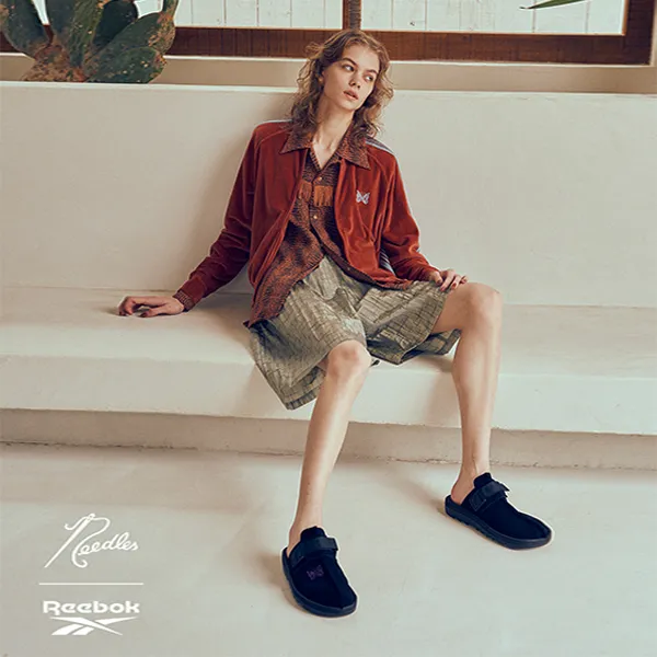 Reebok Needles X Beatnik Slides 'Black'-6