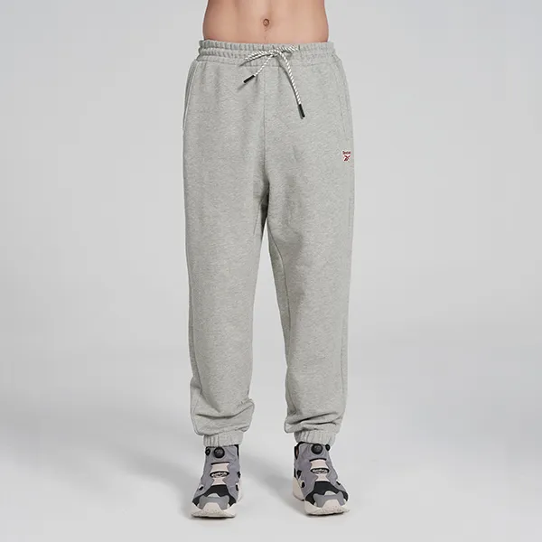 Reebok Knitted Sports Pants Unisex Light Heather Gray-2