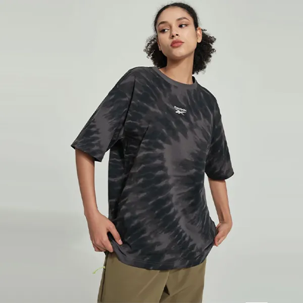 Reebok Drop Shoulder Sleeve T-Shirt Unisex Black-3