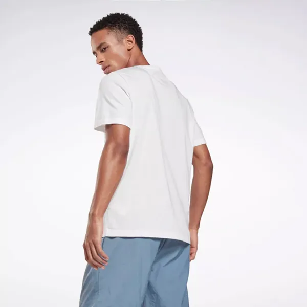 Reebok Set in Sleeve T Shirt Unisex White-3