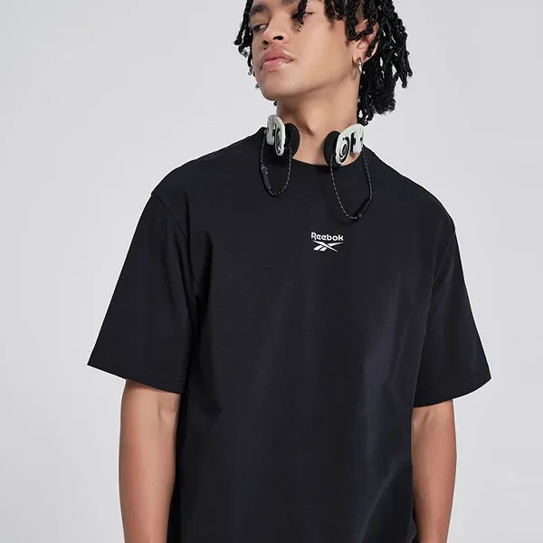 Reebok T Shirts Unisex Black-3