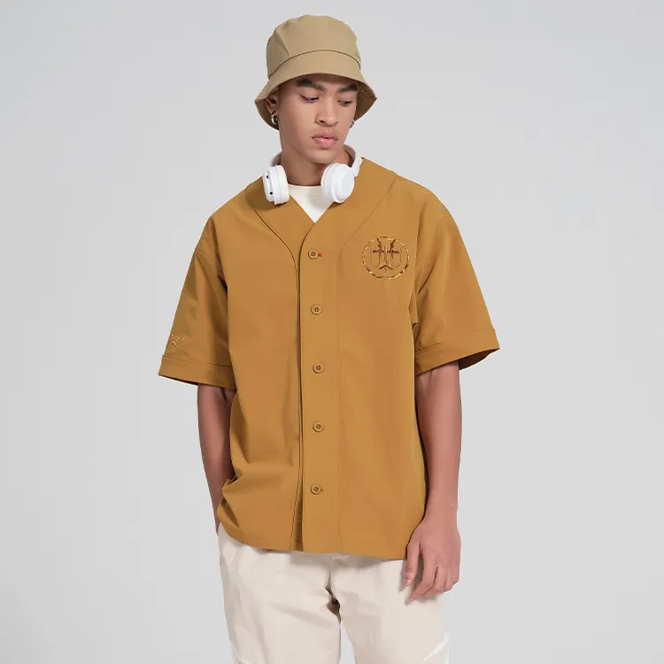Reebok CNY Collection Baseball Jacket Unisex Moss Yellow-2