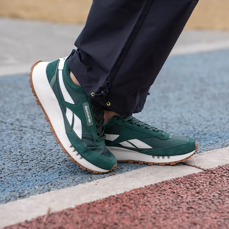 Reebok CL LEGACY W+ Anti Slip And Wear Resistant Height Increasing Low Top Running Shoes Unisex Dark Green-6