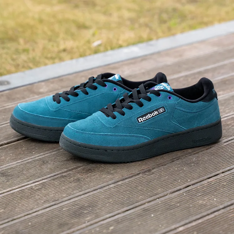 Reebok CLUB C 85 W+ Height Increasing Wear Resistant Slip Resistant Low Top Skateboard Shoes Unisex Blue-7