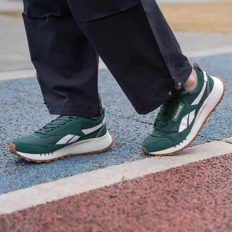 Reebok CL LEGACY W+ Anti Slip And Wear Resistant Height Increasing Low Top Running Shoes Unisex Dark Green-7