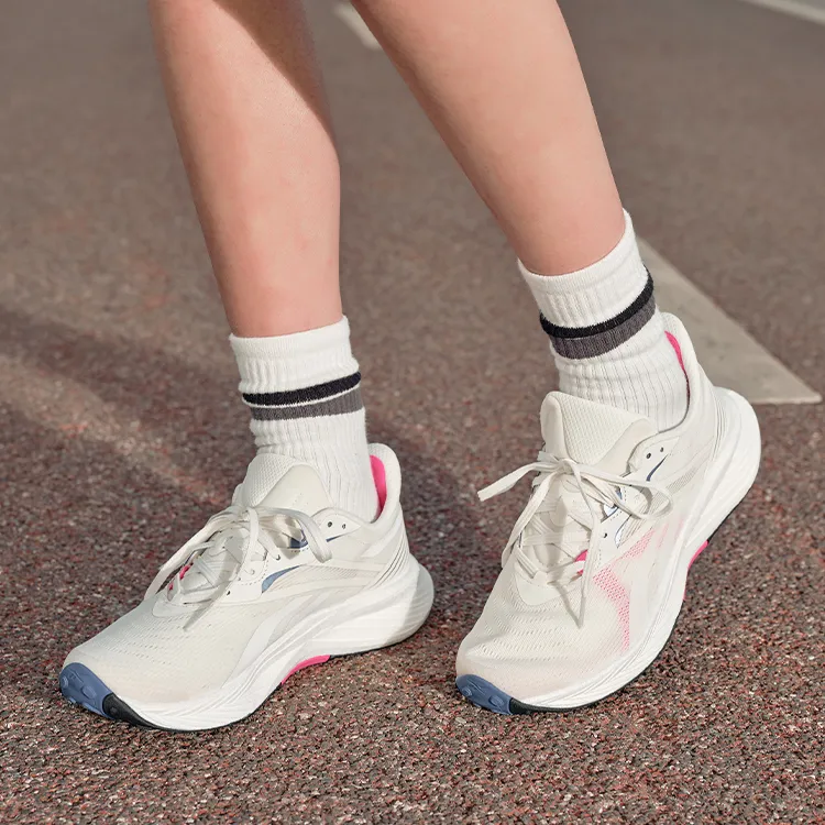 Reebok Floatride Energy 5 Durable Breathable Low Top Running Shoes Women's Ecru-3