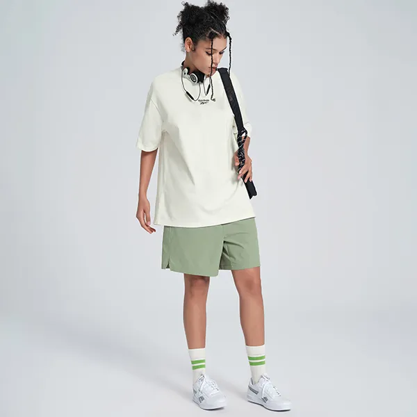 Reebok Drop Shoulder Sleeve T Shirt Unisex Natural White-4
