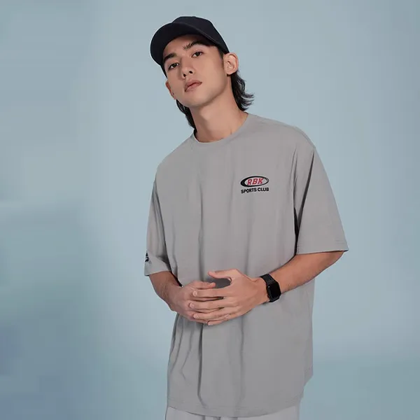 Reebok T Shirts Unisex Gray-3
