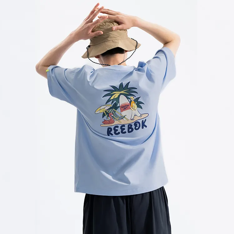 Reebok T Shirt Unisex Light Blue-1