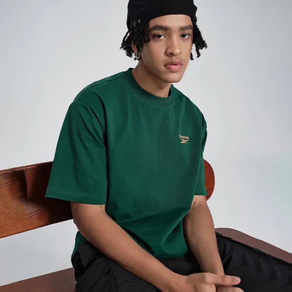 Reebok T Shirts Unisex Green-5