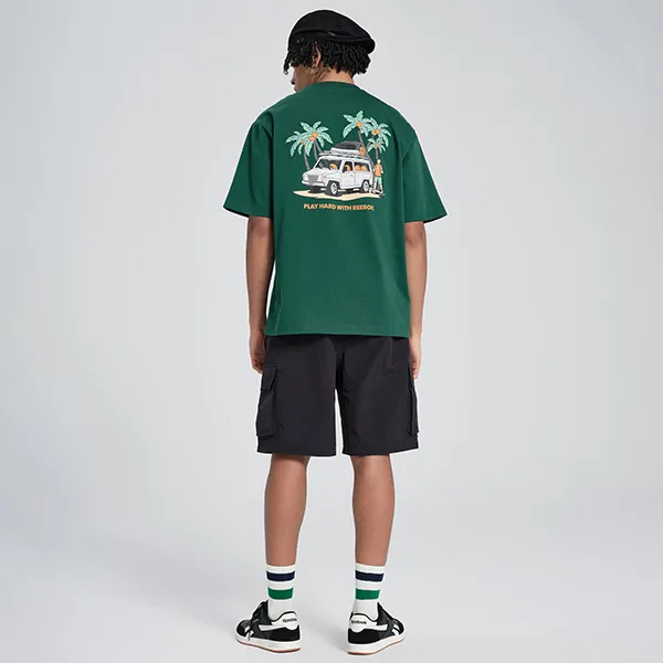 Reebok T Shirts Unisex Green-4