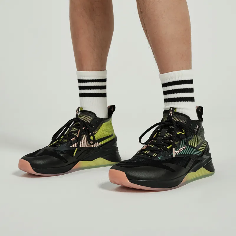 Reebok NANO UNKNWN Cushioning Anti Slip And Wear Resistant Low Top Training Shoes Unisex Black Green-8