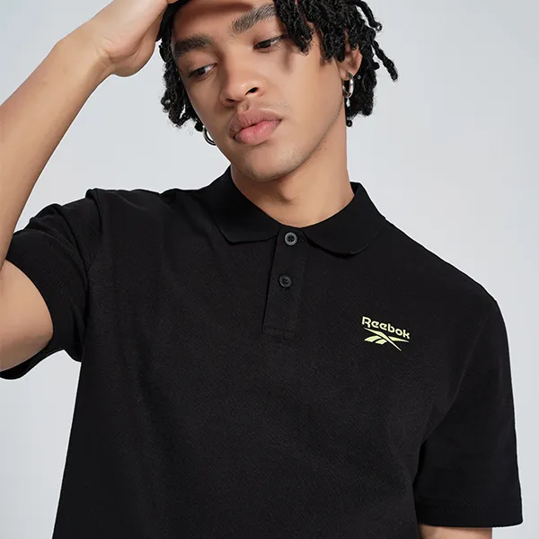 Reebok Polo Shirts Unisex Black-3