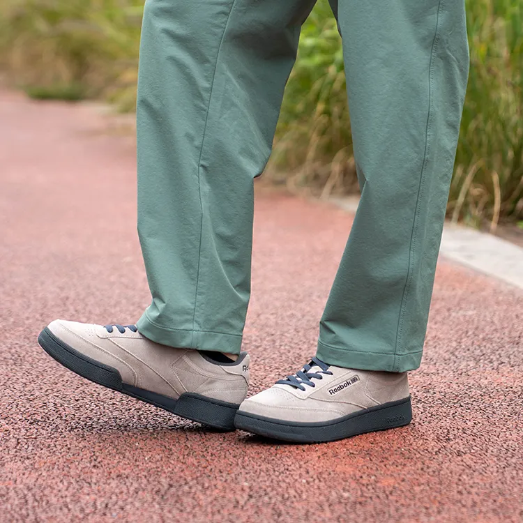 Reebok CLUB C 85 W+ Anti-Slip And Wear-Resistant Height Increasing Low-Top Skateboard Shoes Unisex Khaki-5