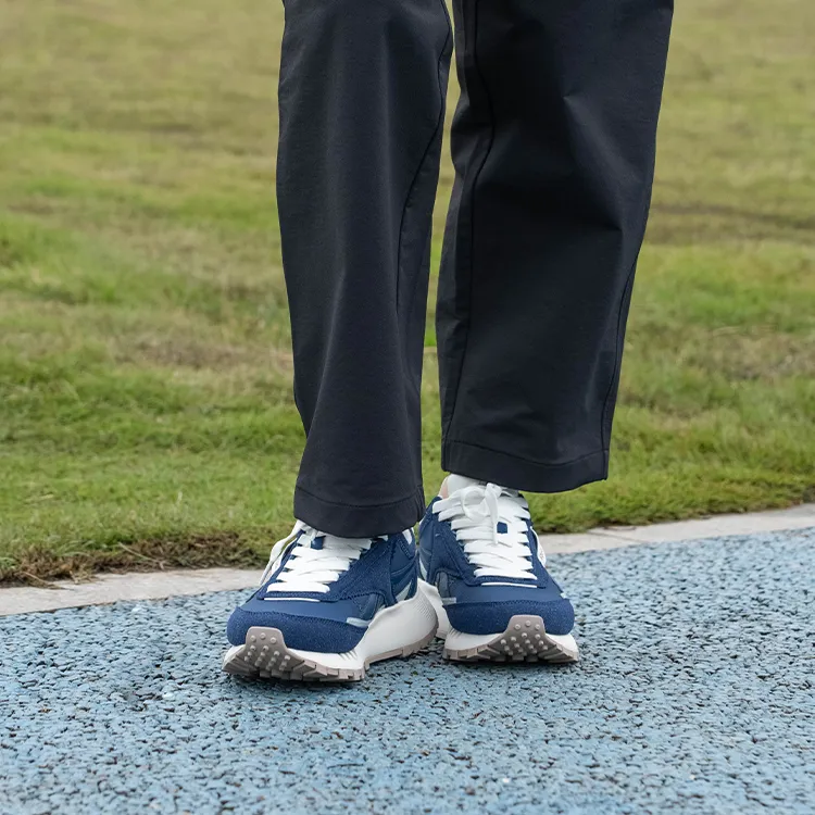 Reebok CL LEGACY W+ Anti Slip And Wear Resistant Height Increasing Low Top Running Shoes Unisex Marine Blue-5