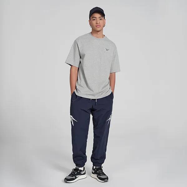 Reebok T Shirt Unisex Light Heather Gray-3