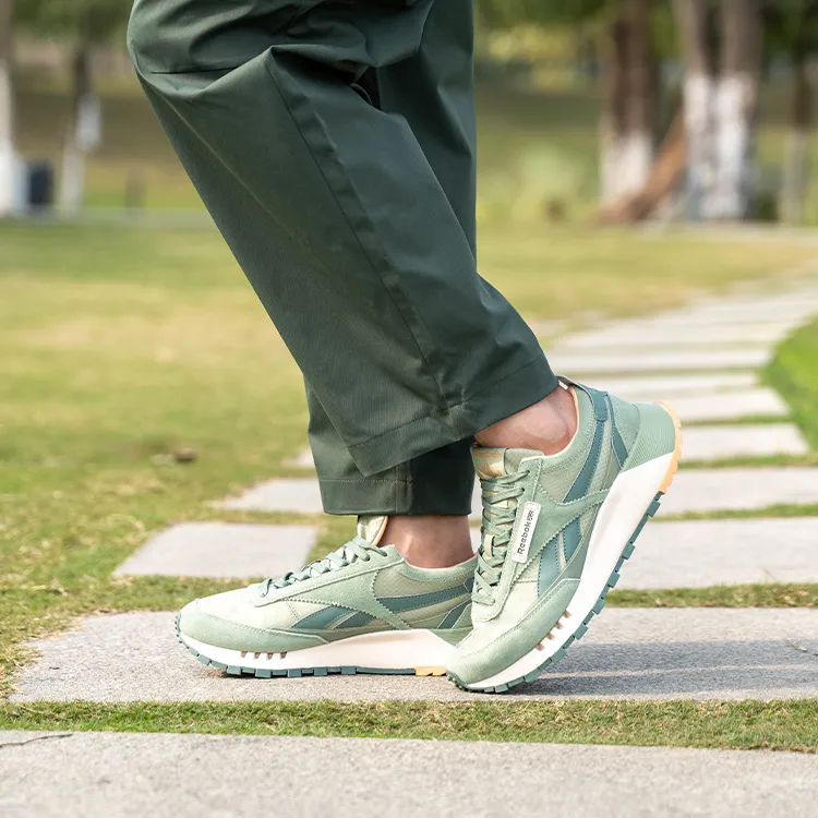 Reebok CL LEGACY W+ Anti Slip And Wear Resistant Height Increasing Low Top Running Shoes Unisex Green-7