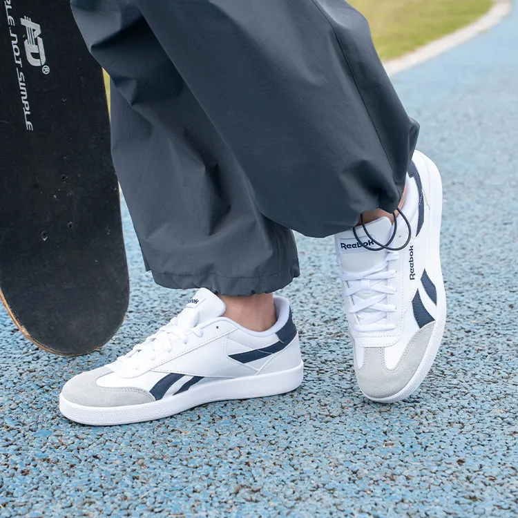 Reebok Smash Edge S Slip Resistant, Abrasion Resistant, Lightweight Low Top Skateboard Shoes Unisex White-6