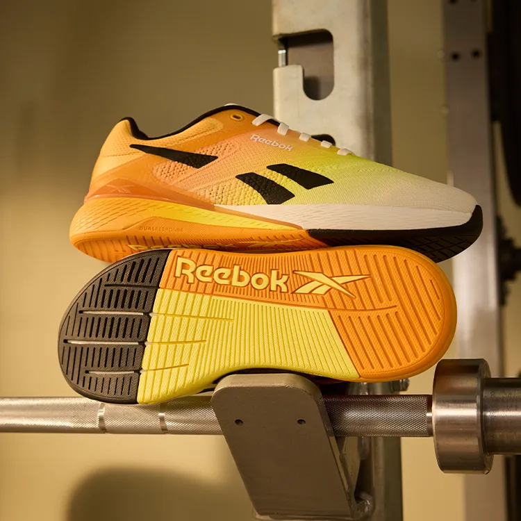Reebok Nano X5 'Chalk Black Electric Amber'-5