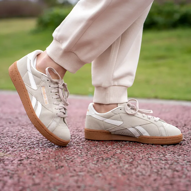 Reebok Club C Grounds Shoes 'Beige White' Women's-5