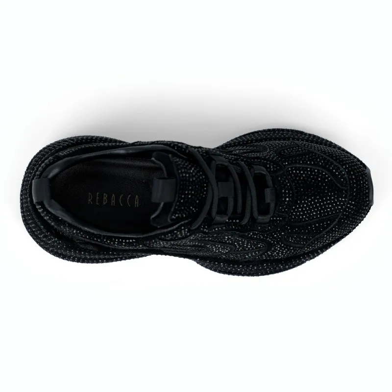 REBACCA Casual Shoes Women's Low Top Black/White-1