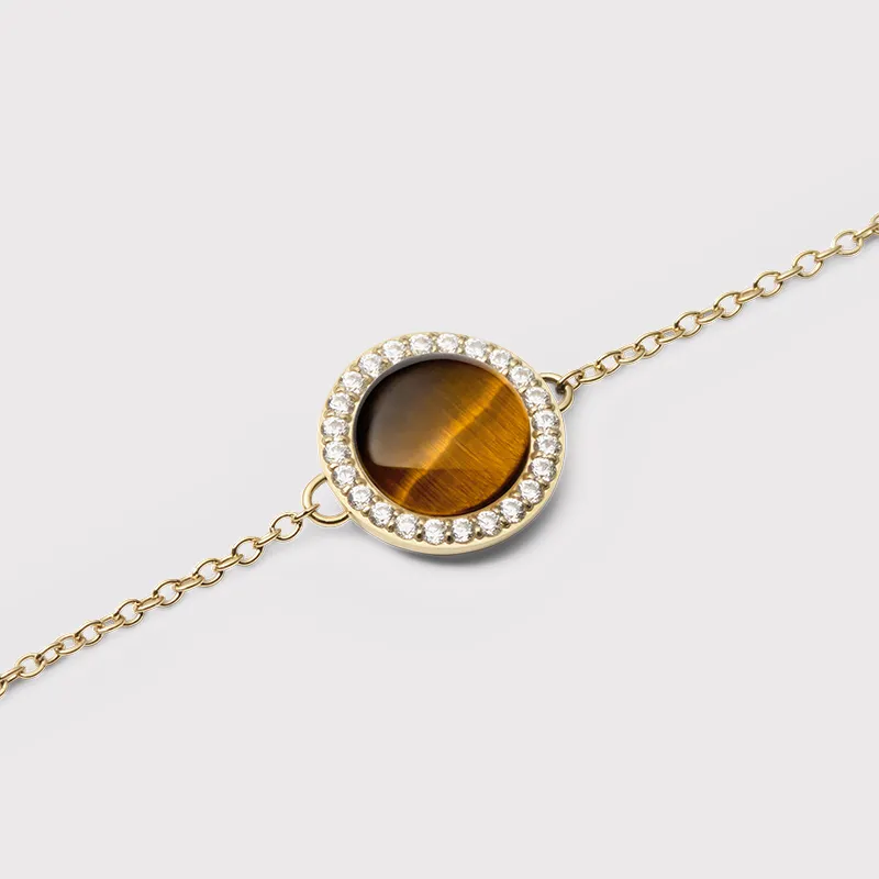 Daniel Wellington Tiger's Eye Stone Bracelets Unisex-1
