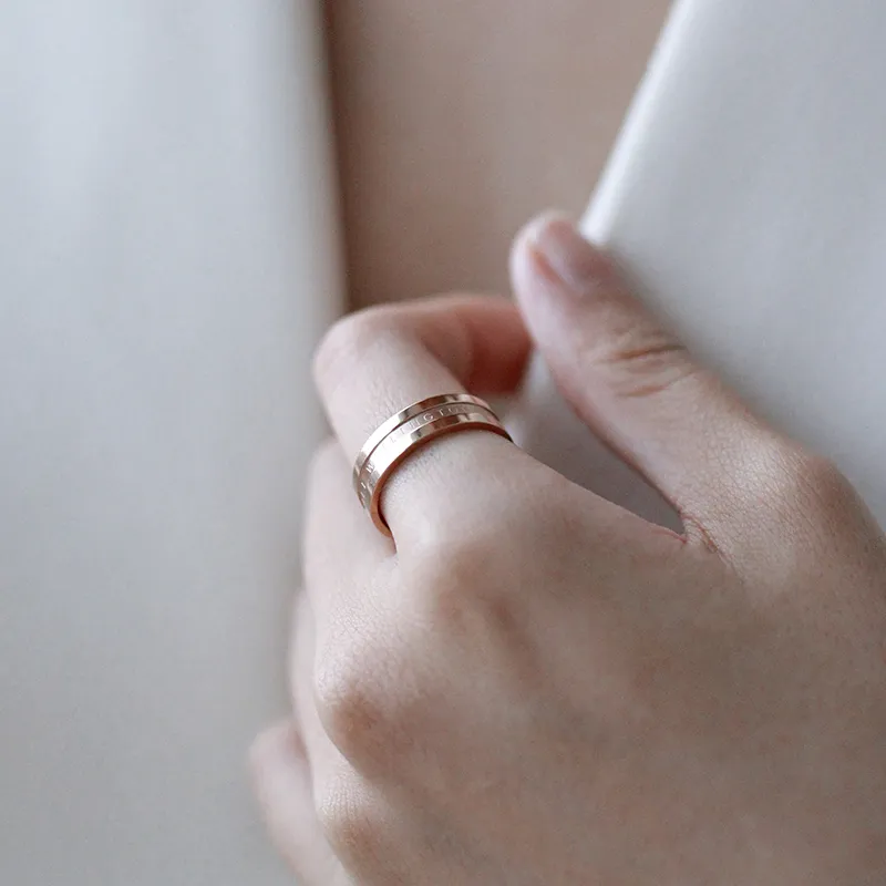 Daniel Wellington Alloy Rings Unisex-5