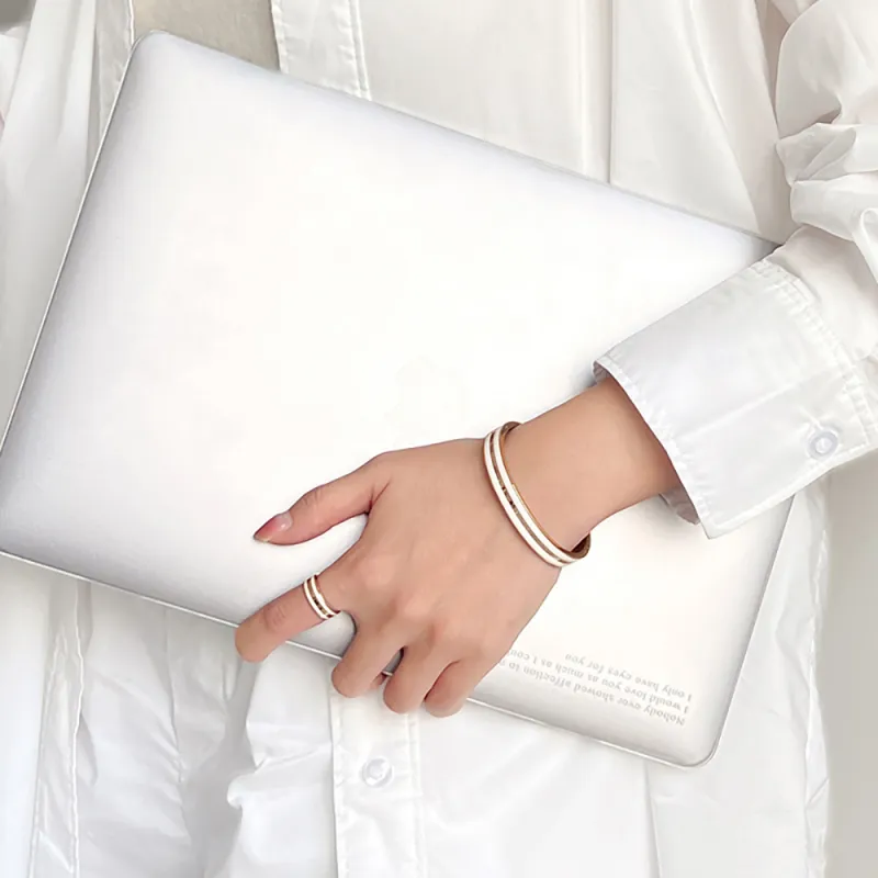 Daniel Wellington Alloy Snap Closure Style Closed End & Star Ring Set Unisex-2