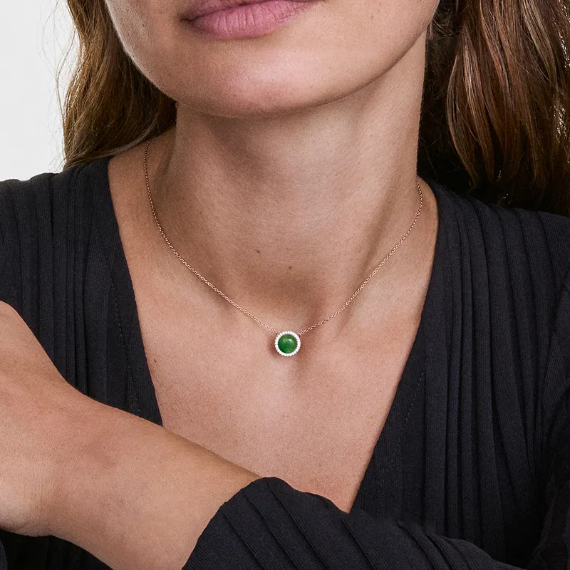 Daniel Wellington Aventurine Necklaces Women's-3