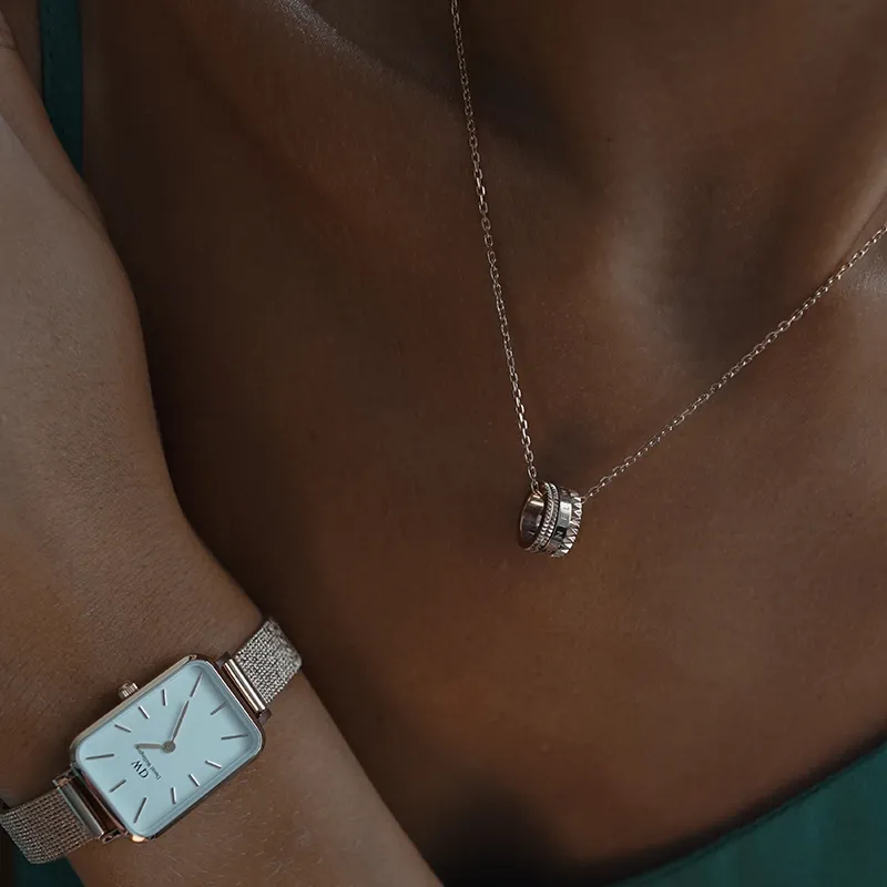 Daniel Wellington Alloy DW Kaleidoscope Necklace Collarbone Chain Unisex-7