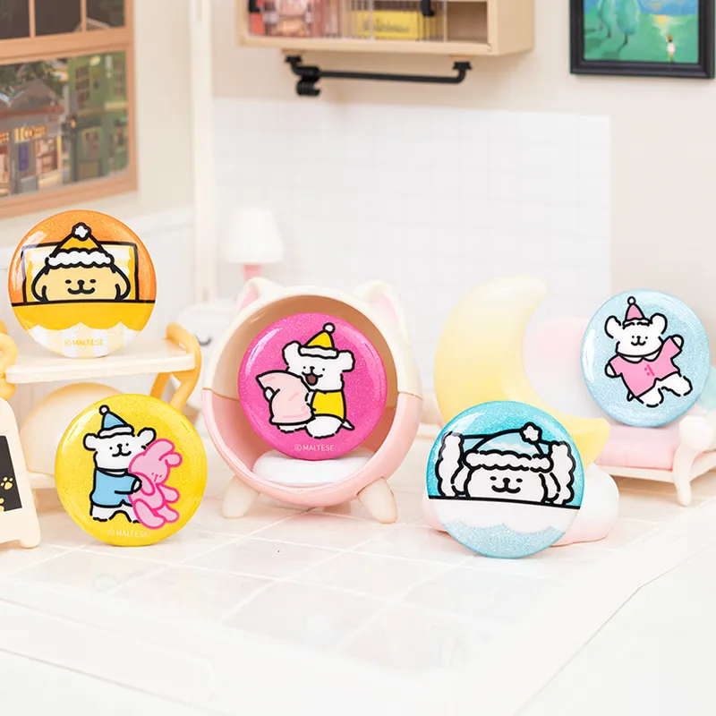 Line Puppies Pajama Theme Badge Combination Bag Decoration Badges-5