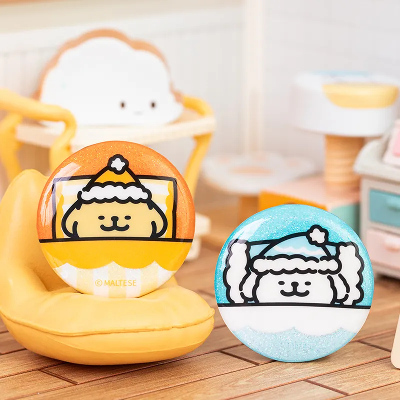 Line Puppies Pajama Theme Badge Combination Bag Decoration Badges-1
