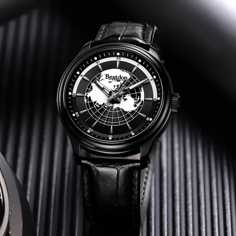 Bestdon Automatic Mechanical Movement Watch Men's Watches Blue Dial-5