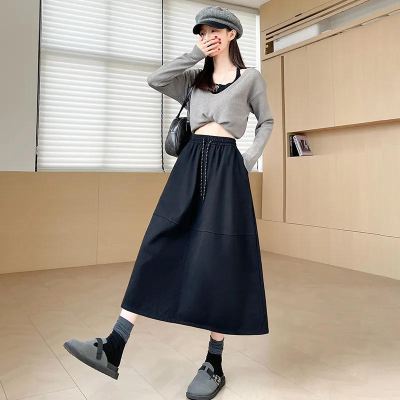 Urban Beauty Casual Long Skirts Women's-18
