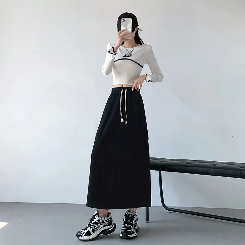 Urban Beauty Casual Long Skirts Women's-3