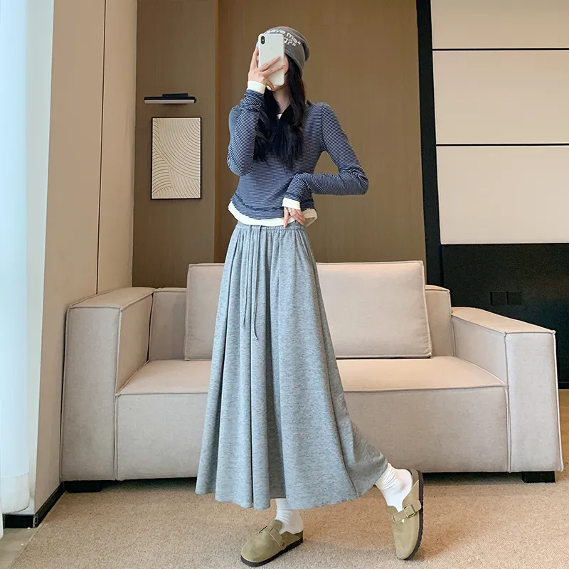 Urban Beauty Casual Long Skirts Women's-2