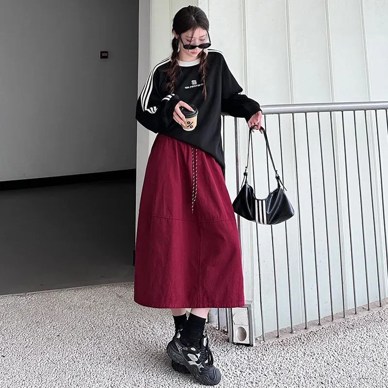 Urban Beauty Casual Long Skirts Women's-4