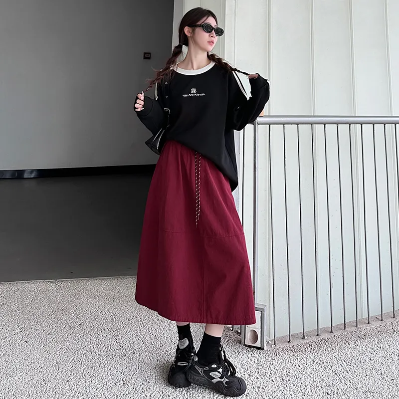 Urban Beauty Casual Long Skirts Women's-5