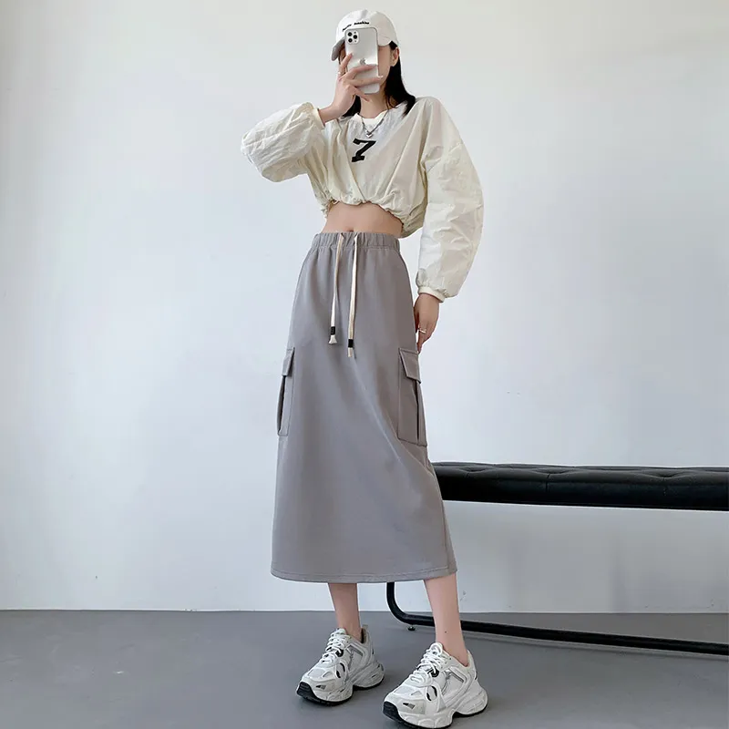 Urban Beauty Casual Long Skirts Women's-5