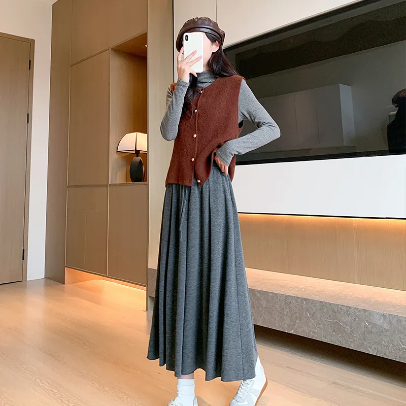 Urban Beauty Casual Long Skirts Women's-8