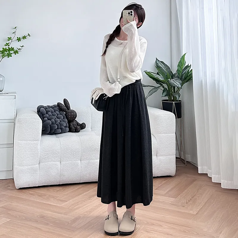 Urban Beauty Casual Long Skirts Women's-5