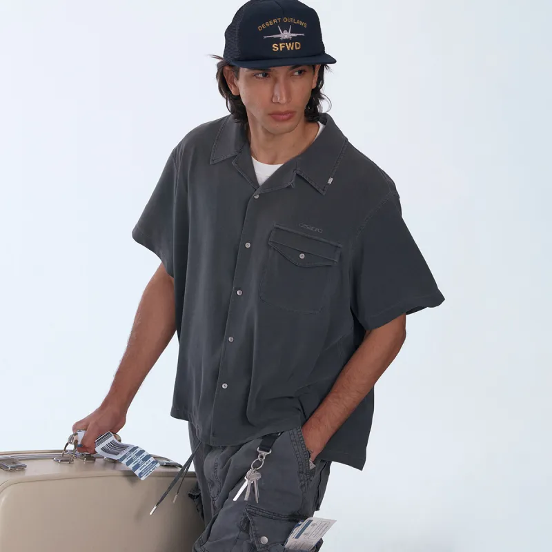 C2H4 Shirts Men Dark Gray-5
