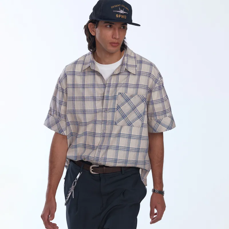 C2H4 Shirts Men Plaid-2