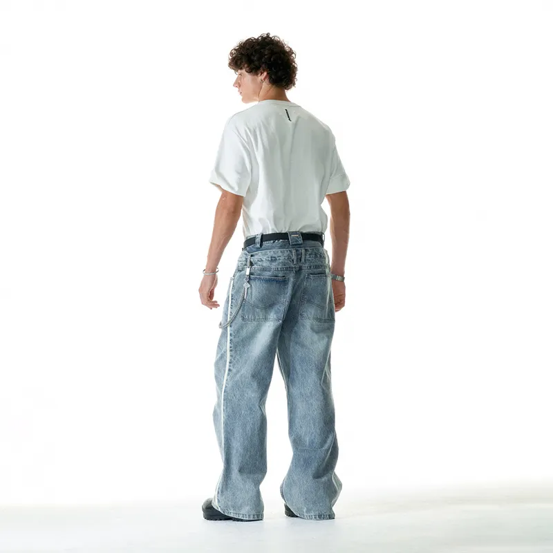 C2H4 Jeans Unisex Blue-4