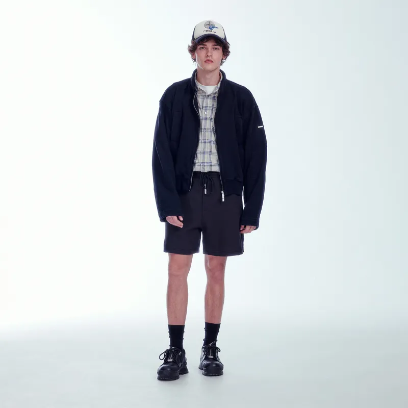 C2H4 Mélange effect Cotton Track Shorts-2