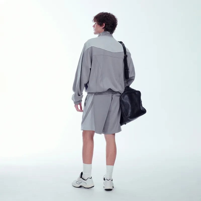 C2H4 Casual Shorts Men Gray-3